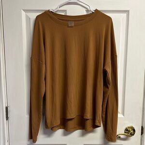 CALIA by Carrie Underwood Brown Relaxed Long Sleeve Hoodie